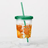 Verre En Acrylique Saison d'automne Halloween Citrouille Motif (Gauche)