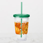 Verre En Acrylique Saison d'automne Halloween Citrouille Motif (Droite)