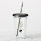 Verre En Acrylique Samurai Jack Leaping Graphic (Dos)