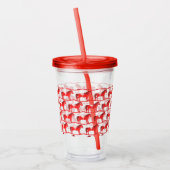 Verre En Acrylique Scandinave Noël Cheval Rocking Motif (Gauche)