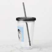 Verre En Acrylique Schnauzer (Giant, Standard) Peinture - Chien Art (Gauche)