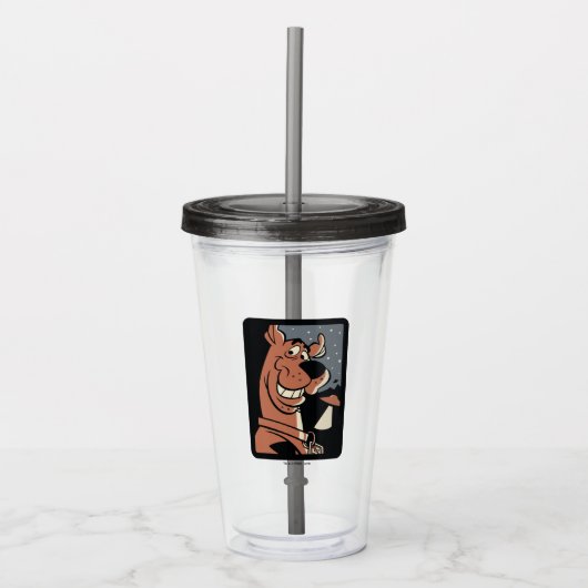 Verre En Acrylique Scooby Doo avec OVNI (Devant)