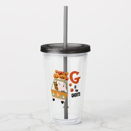 Verre En Acrylique Scooby-Doo | G est pour Ghosts (Devant)