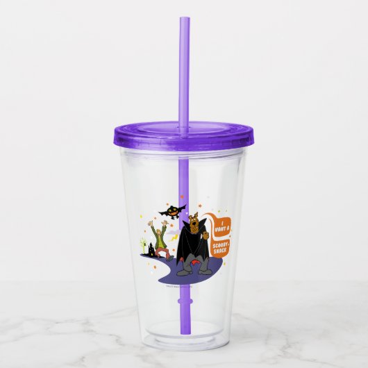 Verre En Acrylique Scooby-Doo | Je veux un collant Scooby (Devant)