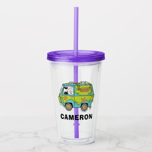 Verre En Acrylique Scooby-Doo | La Machine Mystère (Devant)