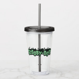 Verre En Acrylique Scooby-Doo ! Logo Monster Silhouette