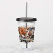 Verre En Acrylique Seahorse Seashells Starfish Pearls Beach (Devant)