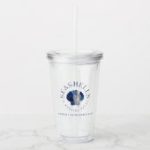 Verre En Acrylique Seashells Mariage Bells Blue Beach Mariage (Devant)