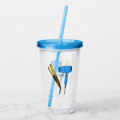 Verre En Acrylique Sèche-cheveux & lisseuse-cheveux illustration (Dos)