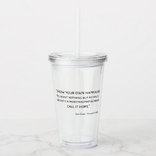 Verre En Acrylique Sense And Sensibility Quote I