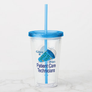 Verre En Acrylique Shout Out pour les techniciens en soins aux patien