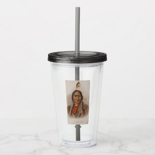 Verre En Acrylique Signaux de fumée : Lakota Indian Chief Sitting Bul