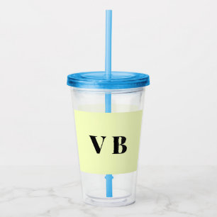 Verre En Acrylique simple minimal couleur pastel personnalisée