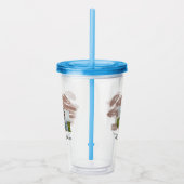 Verre En Acrylique simple minimal customized name monogram text throw (Droite)