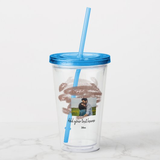 Verre En Acrylique simple minimal customized name monogram text throw (Dos)