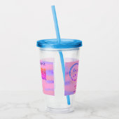 Verre En Acrylique Simple minimum q r code ajouter logo code d'analys (Gauche)