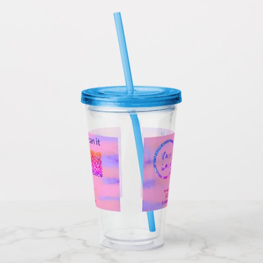 Verre En Acrylique Simple minimum q r code ajouter logo code d'analys (Gauche)