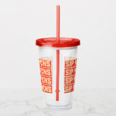 VERRE EN ACRYLIQUE SIP HAPPENS (Droite)