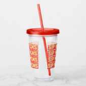 VERRE EN ACRYLIQUE SIP HAPPENS (Gauche)