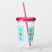 Verre En Acrylique Sirènes Acrylique Tumbler Anniversaire Favoriser (Gauche)