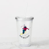 Verre En Acrylique Ski (Dos)