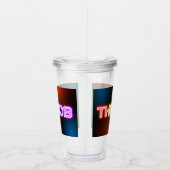 Verre En Acrylique SlipperyJoe's gorge arc-en-ciel dégradé épais ca (Droite)