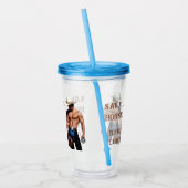 Verre En Acrylique SlipperyJoe's save horse ride paille cowboy casque (Gauche)