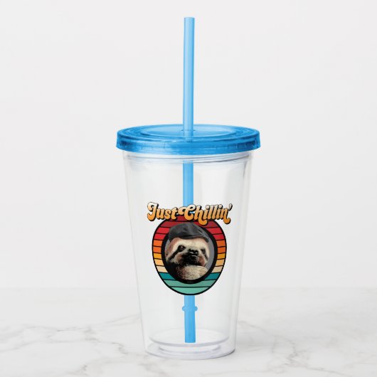 Verre En Acrylique Sloth de Chillin (Devant)