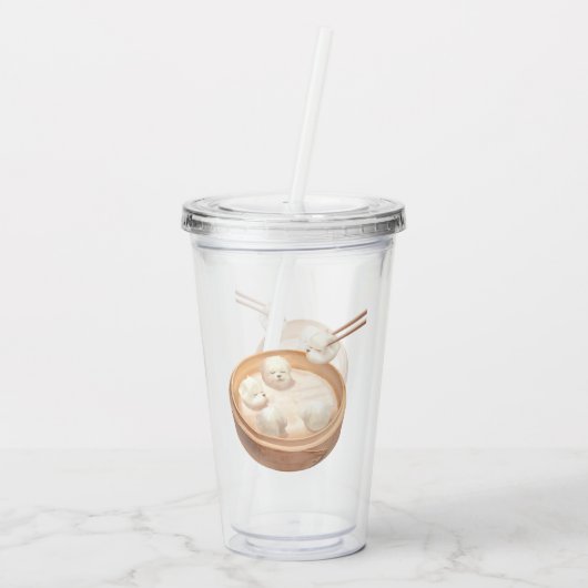 Verre En Acrylique Smile Dog - Xiao Long Bao Délice (Dos)