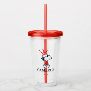 Verre En Acrylique Snoopy - Joe Cool Crown