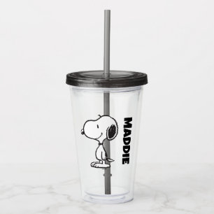 Verre En Acrylique Snoopy Smile Giggle Laugh