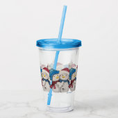 Verre En Acrylique Snowmen Acrylique Tumbler (Dos)