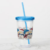 Verre En Acrylique Snowmen Acrylique Tumbler (Gauche)
