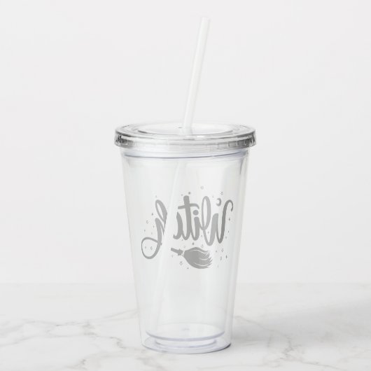 Verre En Acrylique Sorcière (Dos)