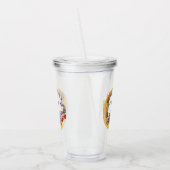 Verre En Acrylique Sorcière et chat noir (Gauche)