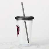 Verre En Acrylique Sortie visage coeur (Gauche)