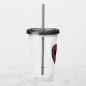 Verre En Acrylique Sortie visage coeur (Droite)