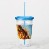 Verre En Acrylique Splattered owl personalized (Devant)