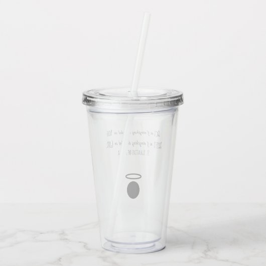 Verre En Acrylique Ste Ignace de Loyola Quote Tumbler (Dos)
