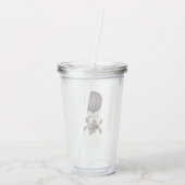 Verre En Acrylique Steampunk rose et or (Dos)