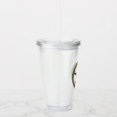 Verre En Acrylique Steampunk rose et or (Droite)