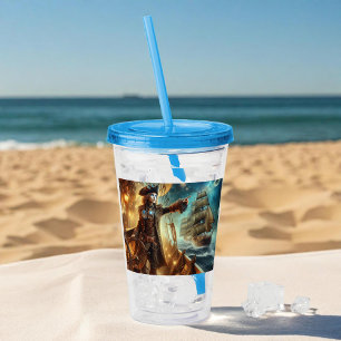 Verre En Acrylique Steampunk Vintage Victorian Ocean Space Pirate