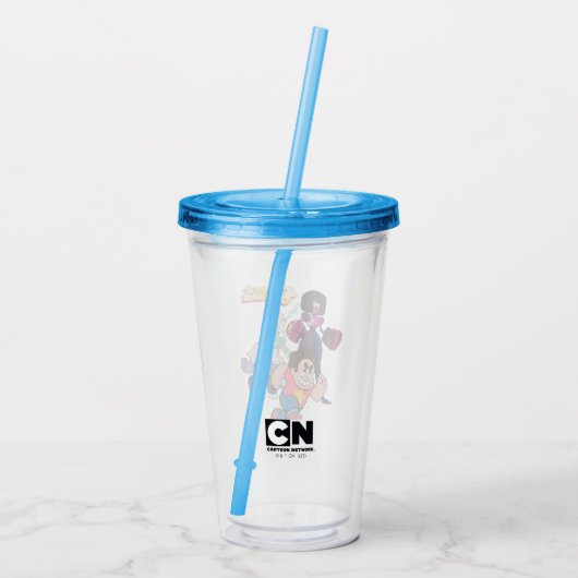 Verre En Acrylique Steven Universe | Crystal Gem Group Action (Dos)