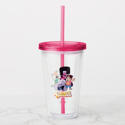Verre En Acrylique Steven Universe | Crystal Gem Group Huddle (Devant)