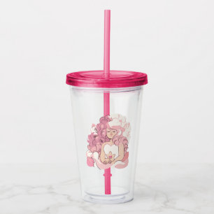 Verre En Acrylique Steven Universe   Illustration de quartz Rose