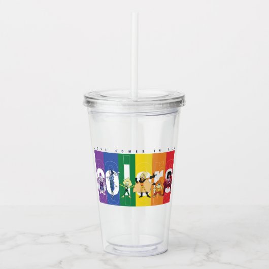 Verre En Acrylique Steven Universe - L'Amour Arrive Dans Toutes Les C (Devant)