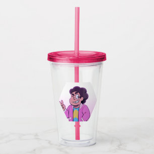 Verre En Acrylique Steven Universe   Portrait diamant rose
