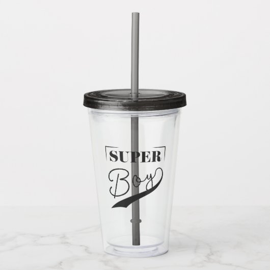 Verre En Acrylique Super Boy (Devant)