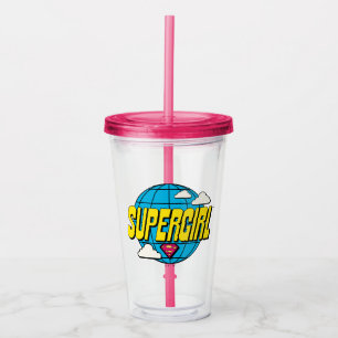 Verre En Acrylique Supergirl Graphique Pop Mondial
