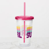 Verre En Acrylique Supergirl Retro Colorshift Graphic (Droite)